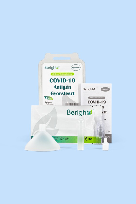 ALLTEST Beright COVID-19 gyorsteszt otthoni felhasználásra - 1 db tesztkészlet - SARS-CoV-2 teszt lejárati idővel - 1 db - Antigén (Ag) Nyál - 2025-10-31