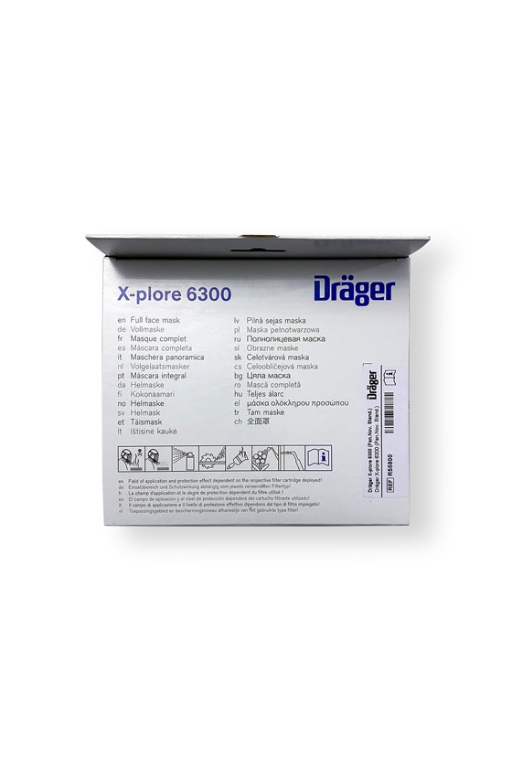 Dräger X-PLORE 6300 teljesálarc (gázálarc) - Teljesálarc - 1 db - OneSize