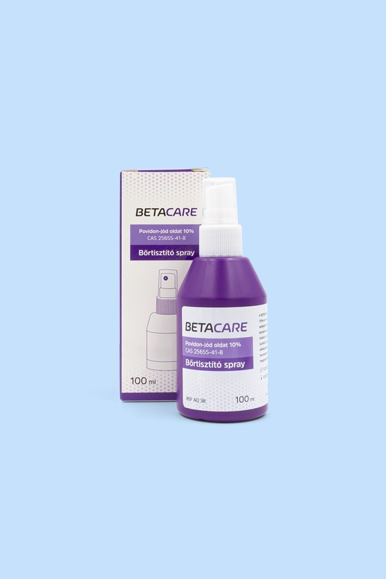 BETACARE povidon-jód 10% bőrtisztító oldat - Bőrtisztító - Bőrtisztító spray - 100 ml