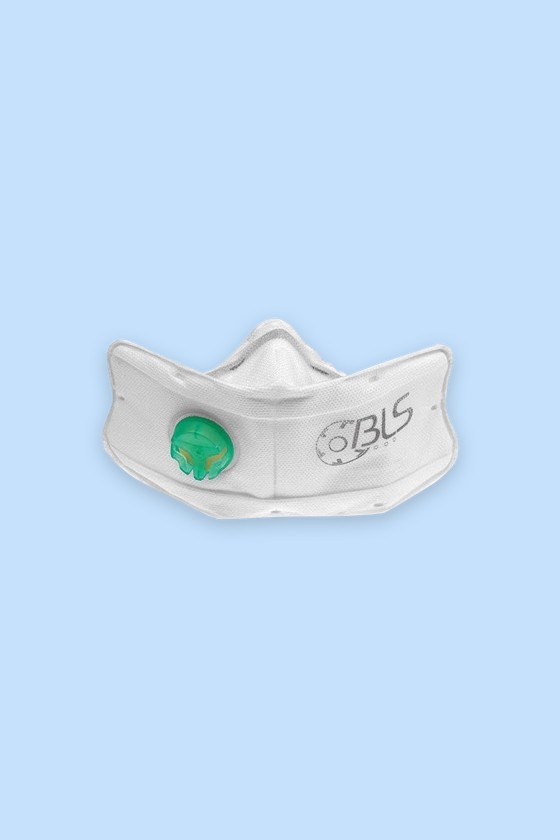 BLS 860 FFP3 R D részecskeszűrő maszk - Arcmaszk - 10 db - Fehér