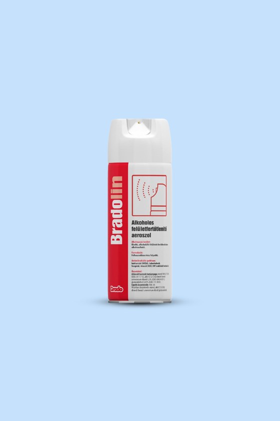 Bradolin alkoholos felületfertőtlenítő szer 500 ml - Felületfertőtlenítő szer - Aeroszol