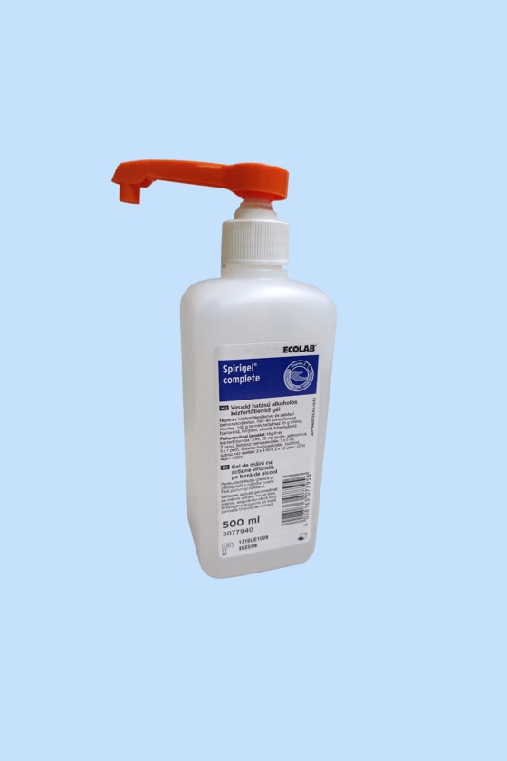 Ecolab Spirigel® Complete illatmentes kézfertőtlenítő gél - Kézfertőtlenítő - Pumpás - 500 ml