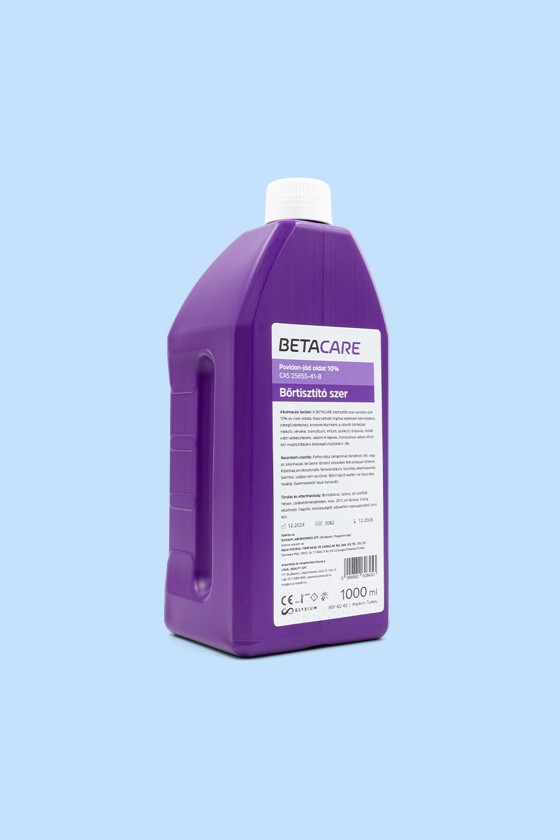 BETACARE povidon-jód 10% bőrtisztító oldat - Bőrtisztító - Bőrtisztító szer - 1000 ml
