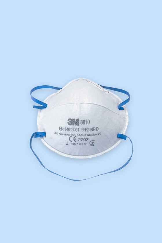 3M 8810 FFP2 légzésvédő maszk - Arcmaszk - 20 db - Fehér
