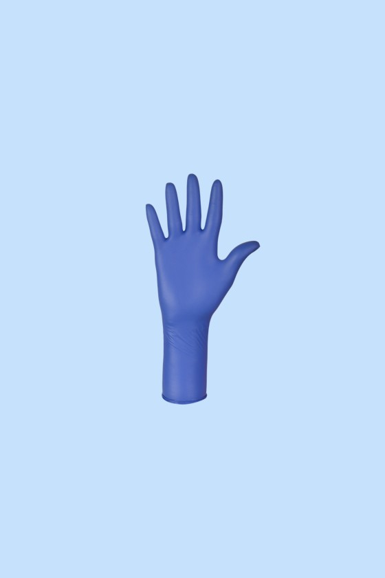 Mercator nitrylex® beFree púdermentes védőkesztyű - Nitril kesztyű - Kék - Hosszított - XL