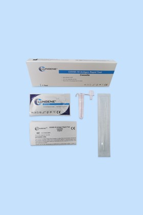 Clungene COVID-19 antigén gyorsteszt - 1 db tesztkészlet (orrgarat/torok/orrlyuk) - 1 db