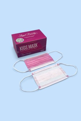 Legal Beauty 4 rétegű egészségügyi arcmaszk - 4 rétegű arcmaszk - 50 db - Rózsaszín - Gyermek