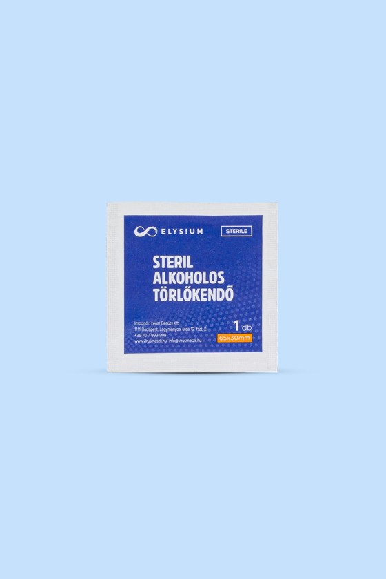 Elysium steril alkoholos törlőkendő 70%-os izopropil-alkohollal - Fertőtlenítő kendő - 100 db