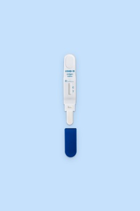 AIKRS COVID-19 antigén nyalókás nyálgyorsteszt készlet, egylépéses teszt – 1 db tesztkészlet (nyálból - nyalókás) - 1 db