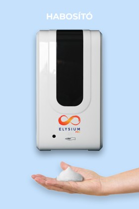 Elysium Pro professzionális, érintésmentes, 1200 ml-es adagoló - Habosító szappan - Állvány nélkül - Fehér